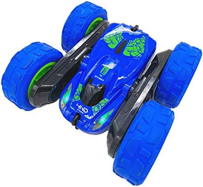 Threeking RC Stunt Car Remote Control Cars with Lights Double-Sided Driving Indoor Outdoor Toys Gifts Presents for 6 7 8 9 10 11 12 Year Old Kids Boys Girls