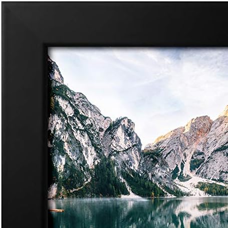 Americanflat 12x18 Poster Frame with Shatter-Resistant Glass - Signature Collection - Gallery-Style Frames Made of Engineered Wood - Photo Frame for Wall Display - Black