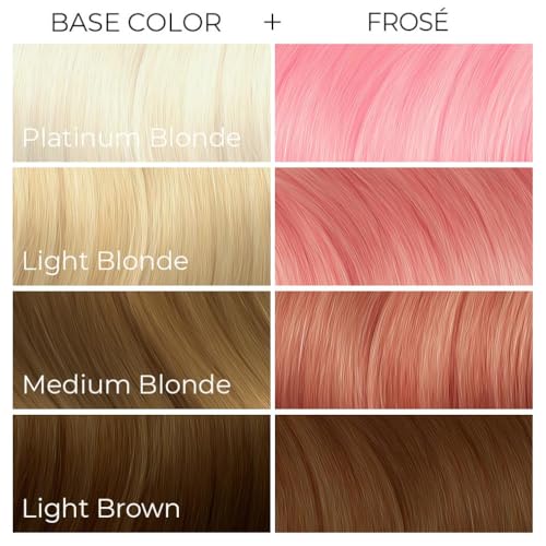 Arctic Fox Semi-Permanent Hair Dye, Vegan & Cruelty-Free, Pastel Pink Frosé, Ammonia-Free, Conditioning Color for All Hair Types, Long Lasting, 4 Fl Oz (Pack of 2)