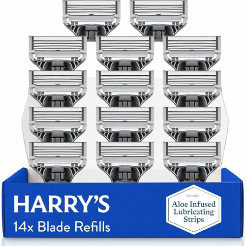 Harry's Razor Blades for Men - 14 Count - Premium Razor Blade Refill Cartridges