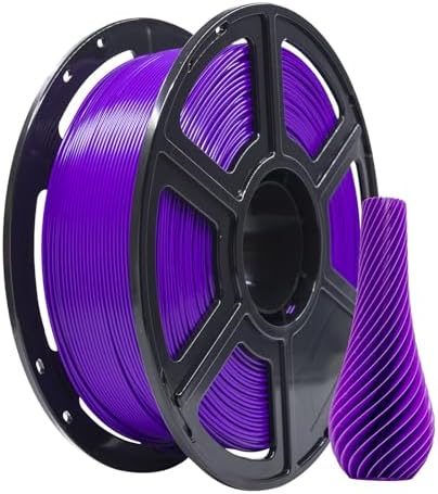 FLASHFORGE PLA Filament 1.75mm, 3D Printer Filament 1kg (2.2lbs) Spool, Dimensional Accuracy +/- 0.02mm, 3D Printing Filament Easy to Use and Fits for Most FDM 3D Printers (Purple)