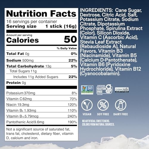 Liquid I.V.® Hydration Multiplier - Arctic Raspberry | Electrolyte Powder Drink Mix | 1 Pack (16 Servings)