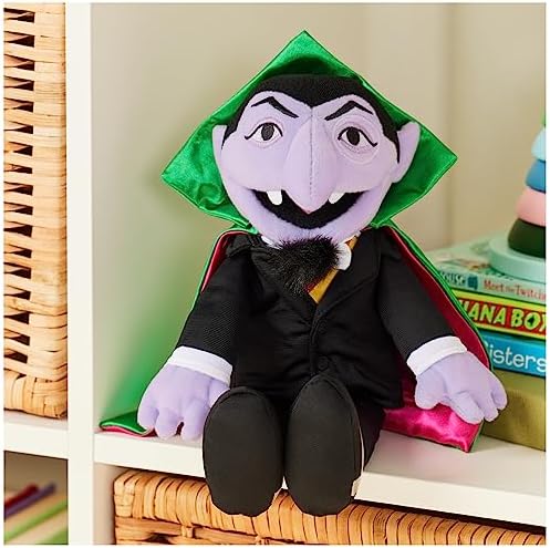 GUND Sesame Street Official The Count Muppet Plush, Premium Plush Toy for Ages 1 & Up, Black/Green, 14”