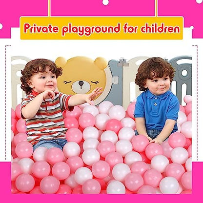 Vanland Ball Pit Balls for Baby and Toddler Phthalate Free BPA Free Crush Proof Plastic - Multicolored Pit Balls in Reusable Play Toys for Kids with Storage Bag