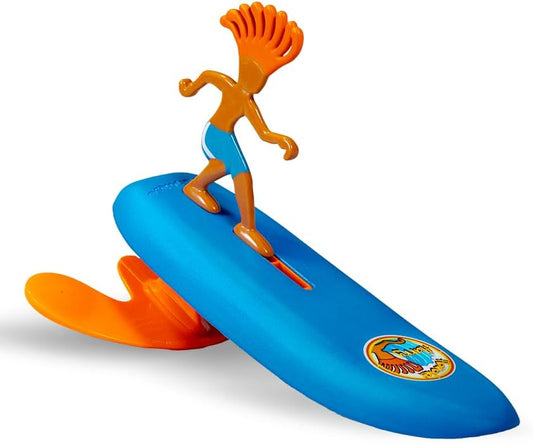 Surfer Dudes Classics Wave Powered Mini-Surfer and Surfboard Toy - Hanalei Harry