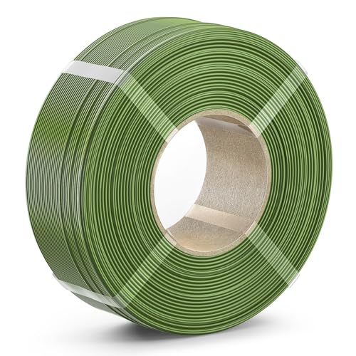 PETG Filament 1.75mm, 1kg(2.2lbs) SUNLU Refill 3D Printer Filament, 1.75mm Dimensional Accuracy +/- 0.02mm, OliveGreen