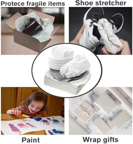 12 * 12 inch Packing Paper for Moving 500 Sheets Protecting Fragile China and Glasses,Small Wrapping Paper for Shipping and Moving Box Filler (500 sheets)