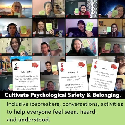 52 Essential Emotional Intelligence Training - Relationship Skills Card Game for Empathy, Trust Building Activities, Conversation Starters, Team Icebreaker Tools - by Harvard Researcher