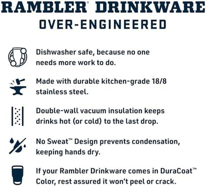 YETI Rambler 16 oz Stackable Tumbler, Vacuum Insulated, Stainless Steel with MagSlider Lid