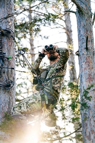 Bushnell R3 Binoculars with Vault Lite Bino Chest Harness, HD Optical System, Fully Multi-Coated Lenses, EXO Barrier, IPX7 Waterproof - Binoculars for Bird Watching and Wildlife Observation