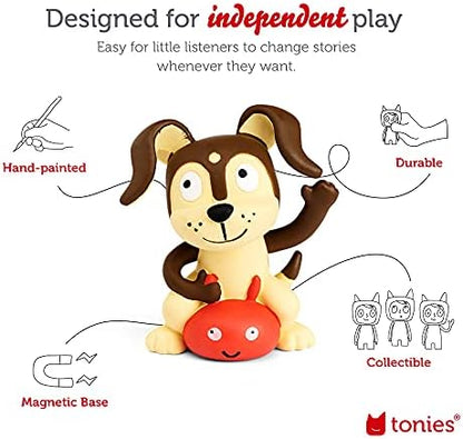 Toniebox Audio Player Starter Set with Playtime Puppy - Listen, Learn, and Play with One Huggable Little Box - Pink
