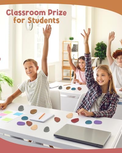Fidget Toys Adults Sensory Stone: 24 Pack Texture Worry Stone for Kids Calming - Sensory Autism Toys for Anxiety Relief - Quiet Small Fidgets for Classroom Prizes