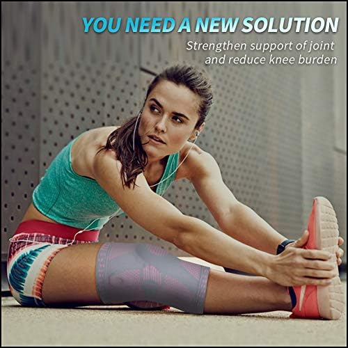 NEENCA Professional Knee Brace for Pain Relief, Medical Knee Support with Patella Pad & Side Stabilizers, Compression Knee Sleeve for Meniscus Tear, ACL, Joint Pain, Runner, Workout - FSA/HSA APPROVED