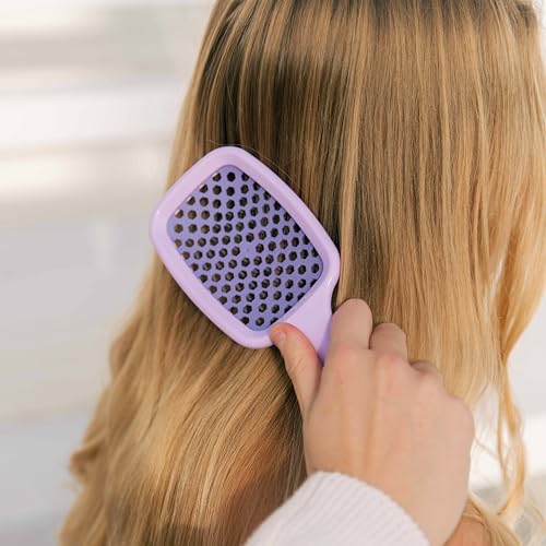FHI Heat UNbrush Detangling Brush for Pain-Free Brushing on All Wet or Dry Hair Types — Durable DuoFlex Anti-Static Bristles, Lightweight Handle, Vented Hair Brush
