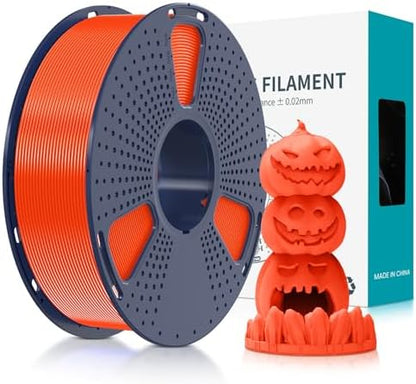 SUNLU Fluorescent PLA 3D Printer Filament, PLA Filament 1.75mm, Brighter Color for Halloween Decoration, Neatly Wound Filament, Fit Most FDM 3D Printer, 1kg Spool, Fluorescent Red