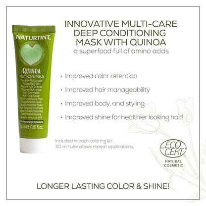 Naturtint 7N Hazelnut Blonde Permanent Hair Color (Pack of 6), Ammonia Free, Vegan, Cruelty Free, up to 100% Gray Coverage, Long Lasting Results (Packaging may vary)