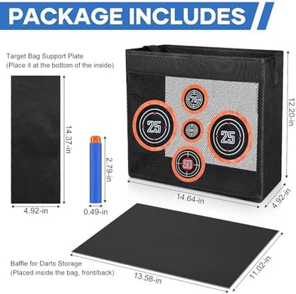 300 Darts Fits for Nerf Elite Blasters, Compatible with Disruptor, Strongarm etc. Elite Blasters, with a Target Fits for Nerf Blasters, Blue, 0.4in