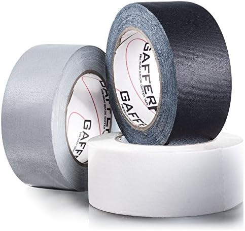 Gaffer Power Real Professional Grade Grey Gaffer Tape, Made in The USA, Heavy Duty Gaffers Tape, Non-Reflective, Multipurpose. 2 Inches x 30 Yards.