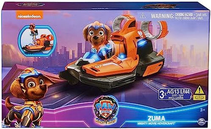 Paw Patrol: The Mighty Movie, Toy Jet Boat with Zuma Mighty Pups Action Figure, Lights and Sounds, Kids Toys for Boys & Girls 3+