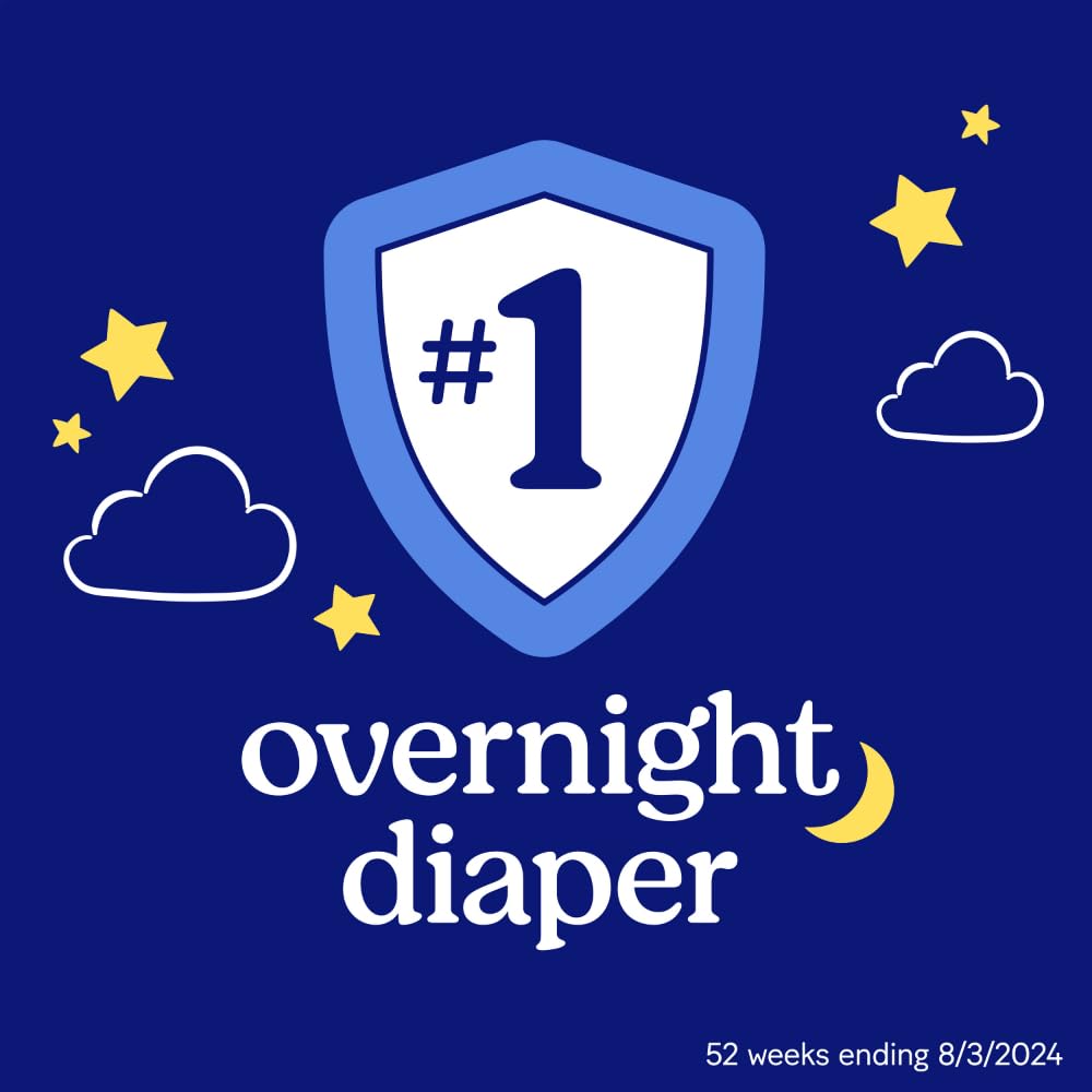 Huggies Overnites Size 5 Overnight Diapers (27+ lbs), 50 Ct, Packaging May Vary