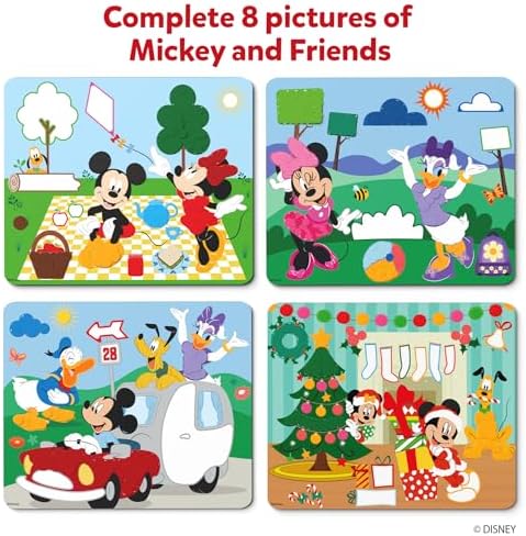 Skillmatics Dot It Sticker Art - Disney Mickey & Friends, Mess-Free Fun for Kids, 500+ Stickers, Craft Kits, DIY Scrapbooking Activity, Travel Toys, Gifts for Boys & Girls Ages 3, 4, 5, 6, 7