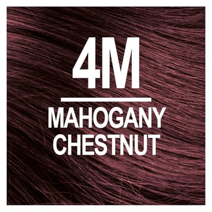 Naturtint 4M Mahogany Chestnut Permanent Hair Color (Pack of 6), Ammonia Free, Vegan, Cruelty Free, up to 100% Gray Coverage, Long Lasting Results (Packaging may vary)