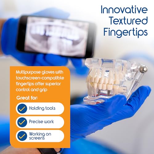 Inspire Nitrile Gloves Medical Examination | 4.5 Grade The Original Quality Stretch Cobalt Blue | Disposable Latex Free Case of 1000 (Size XXL)