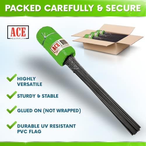 Green Marking Flags 1000 Pack - 4x5x15 Inch Green Flags for Yard - Markers For Lawn, Irrigation, Landscaping, Survey & Sprinkler Head Marking
