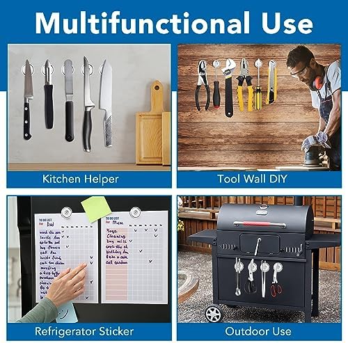 LOVIMAG Strong Magnets,150lb+ Waterproof Super Strong Neodymium Magnet with Hole,Strong Rare Earth Cup Magnets with Heavy Duty Countersunk Hole and Screws for Tool Room,Workplace(Silver, 10 Pack)