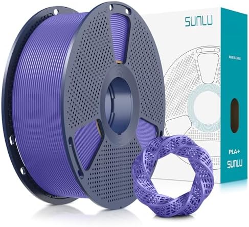 SUNLU 3D Printer Filament PLA Plus 1.75mm, SUNLU Neatly Wound PLA Filament 1.75mm PRO, PLA+ Filament for Most FDM 3D Printer, Dimensional Accuracy +/- 0.02 mm, 1 kg Spool(2.2lbs), Purple