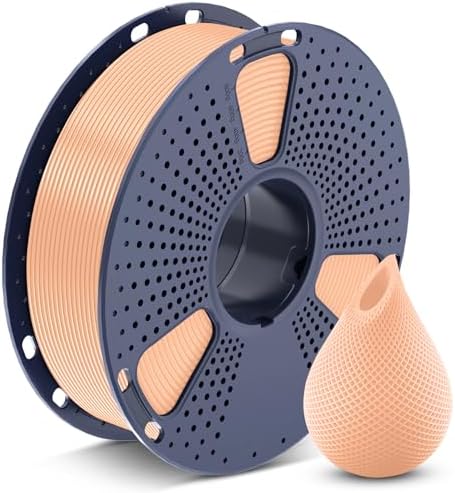 SUNLU 3D Printer Filament PETG Filament 1.75mm, Less Stringing Good Layer Adhesion High Toughness, PETG Filament 1.75 ±0.02mm, 1kg Spool(2.2lbs), Beige
