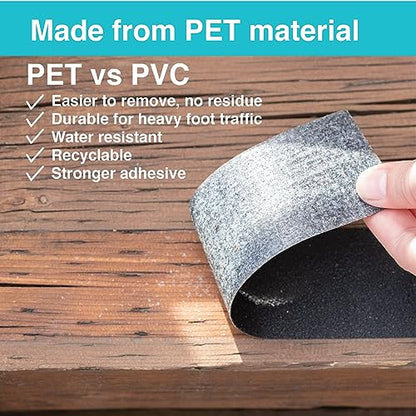 LifeGrip Anti Slip Traction Tape with Glow in Dark Green Stripe, 4 Inch x 38 Feet - Best Grip, Friction, Abrasive Adhesive for Stairs, Tread Step, Indoor and Outdoor, Black (4 inch X 38 feet)