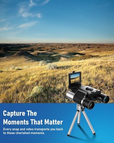 Digital Binoculars with Camera - 8X Digital Zoom, 2" LCD Display 40MP Camera 2.5K Videos Ideal for Concerts, Bird Watching, and Outdoor Adventures with 32GB SD Card - D551