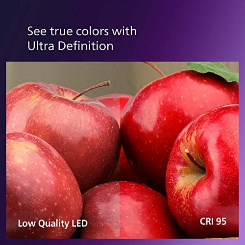 Philips LED 60W A19 8-Pack Ultra Definition (2700K) 800 Lumen (8W = 60W) Dimmable Frosted Flicker-Free Light Bulbs