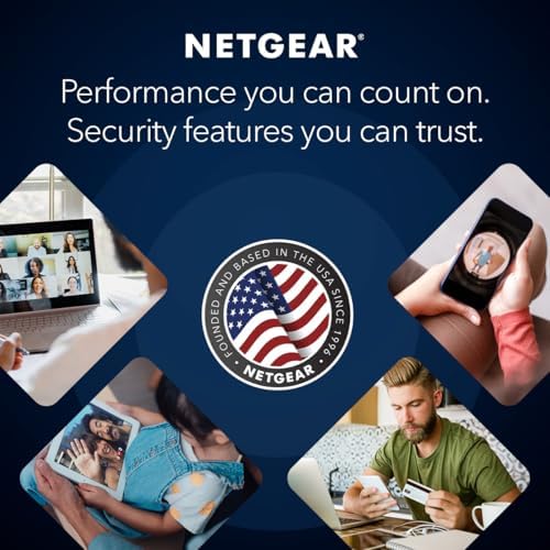 NETGEAR Nighthawk Dual-Band WiFi 7 Router (RS90) – Security Features, BE3600 Wireless Speed (up to 3.6 Gbps) - Covers up to 2,000 sq. ft., 50 Devices – 2.5 Gig Internet Port - Free Expert Help