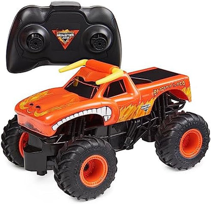 Monster Jam, Official El Toro Loco Remote Control Monster Truck for Boys and Girls, 1:24 Scale, 2.4 GHz, Kids Toys for Ages 4 and Up