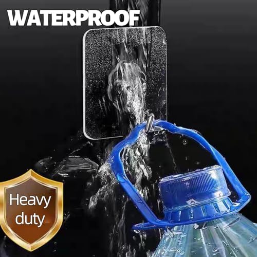 DDMY 36 Pack Heavy Duty Hooks 50lb(Max) Self Adhesive Large Hooks for Hanging,Wall Transparent Reusable Waterproof Hook for Kitchen Curtain Towel Hook for Bathrooms Coat Hook for Walls No Damage