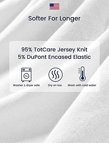 Graco Pack and Play Sheets Fitted, TotAha Buttery Soft Mini Crib Sheets Girl, Floral Pack N Play Mattress Sheets Hypoallergenic, Premium Jersey Playrad Sheets, Meredith Allover & Pale Pink, 2 Pack