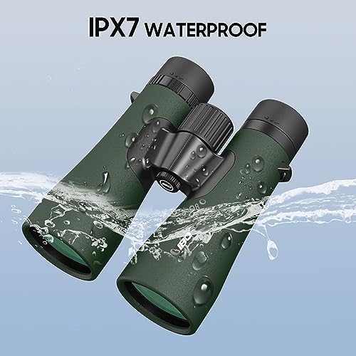 12x50 UHD Binoculars for Adults High Powered with Upgraded Phone Adapter - Large View, Lightweight, IPX7 Waterproof - Binoculars for Hunting Bird Watching Travel Cruise