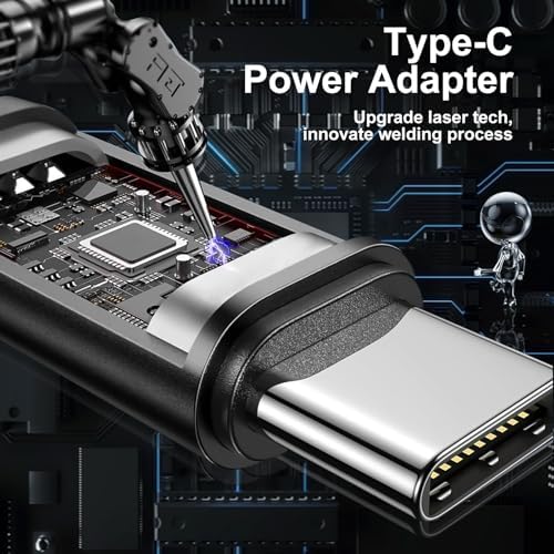 65W Type C USB C Laptop Charger Compatible with Dell Latitude Computer 5530 5420 5430 5520 5540 7430 7420 7440 7340 7530 7330 7320,Inspiron 14 7425 16 7620 XPS 2in1 Chromebook 3100 Power Adapter Cord