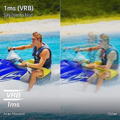 acer KB272 G0bi 27" IPS Full HD (1920 x 1080) Gaming Office Monitor | Adaptive-Sync Support (FreeSync Compatible) | Up to 120Hz Refresh | 1ms (VRB) | sRGB 99% | Tilt | HDMI & VGA Ports