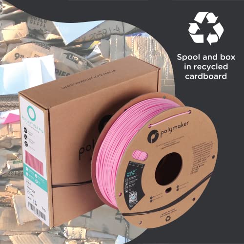 Polymaker PLA PRO Filament 1.75mm 1kg, Tough & High Rigidity Pink 3D Printing Filament, PolyLite PLA PRO 3D Printer Filament 1.75mm, Print with Most 3D Printers