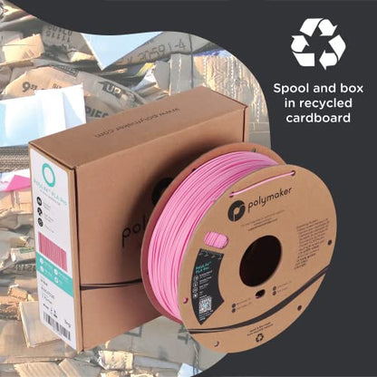 Polymaker PLA PRO Filament 1.75mm 1kg, Tough & High Rigidity Pink 3D Printing Filament, PolyLite PLA PRO 3D Printer Filament 1.75mm, Print with Most 3D Printers