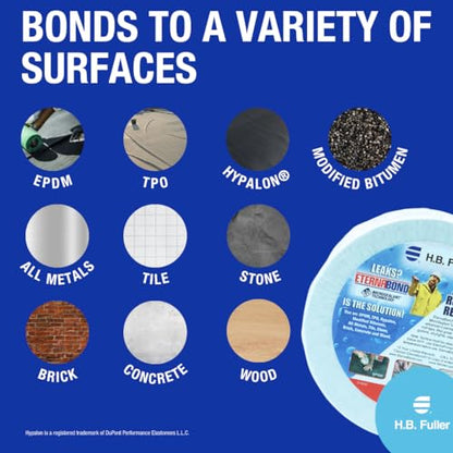 EternaBond RoofSeal White 4" x50' MicroSealant UV Stable RV Roof Seal Repair Tape | 35 mil Total Thickness - EB-RW040-50R - One-Step Durable, Waterproof and Airtight Sealant