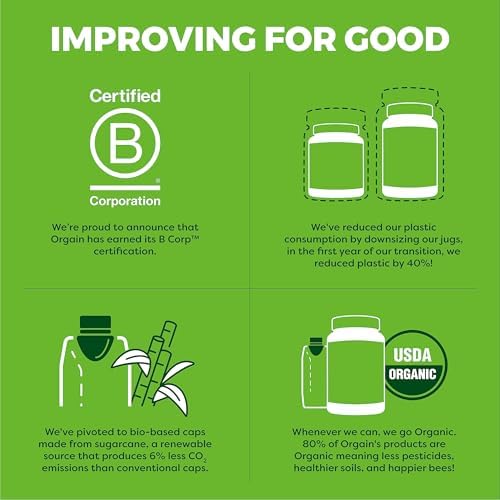 Orgain Organic Unflavored Vegan Protein Powder, Natural Unsweetened - 21g of Plant Based Protein, Non Dairy, Gluten Free, No Sugar Added, Soy Free, Non-GMO, 1.59 lb (Packaging May Vary)