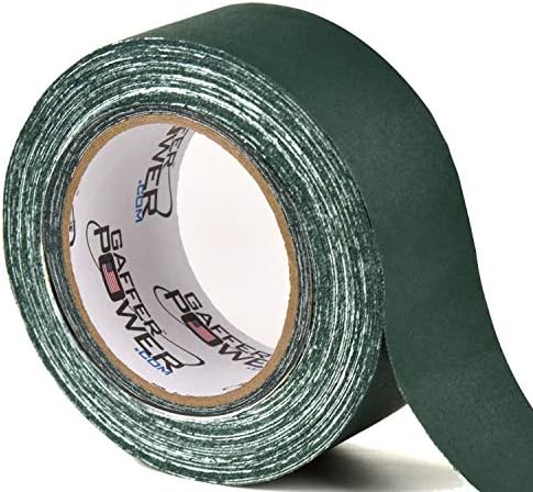Gaffer Power Real Professional Grade Gaffer Tape, Made in The USA, Heavy Duty Gaffers Tape, Non-Reflective, Multipurpose. (2 Inches x 30 Yards, Forest Green)