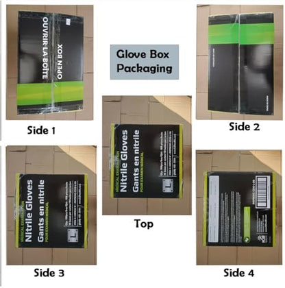 Inspire HEAVY DUTY ORIGINAL Stretch Nitrile Black Gloves Disposable Latex Free | Food, Mechanic, 6mil Black or 8 Mil Orange