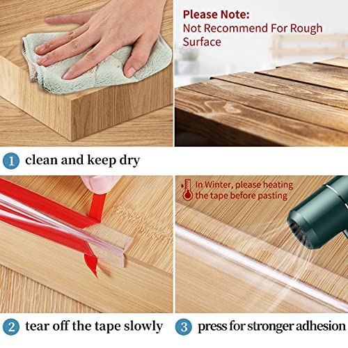 Edge Protector Baby Proofing Corner Protectors Silicone Desk Edge Cushion Child Safety Edge Covers Bumper for Table, Cabinets, Crib, 13ft x 1.2 Inch Edge Protector Strip with 4 Pack Corner Guards