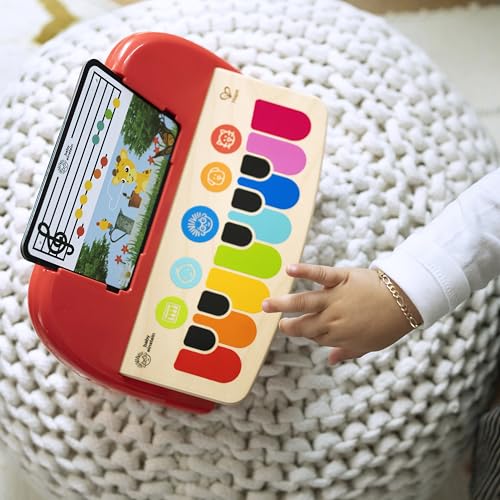 Baby Einstein Cal’s First Melodies Magic Touch Wooden Piano Musical Baby Toy, Ages 6-36 Months
