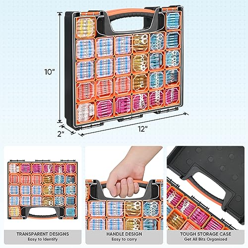 TICONN 1250Pcs Heat Shrink Wire Connectors, Waterproof Automotive Marine Electrical Terminals Kit, Crimp Connector Assortment, Ring Fork Spade Butt Splices